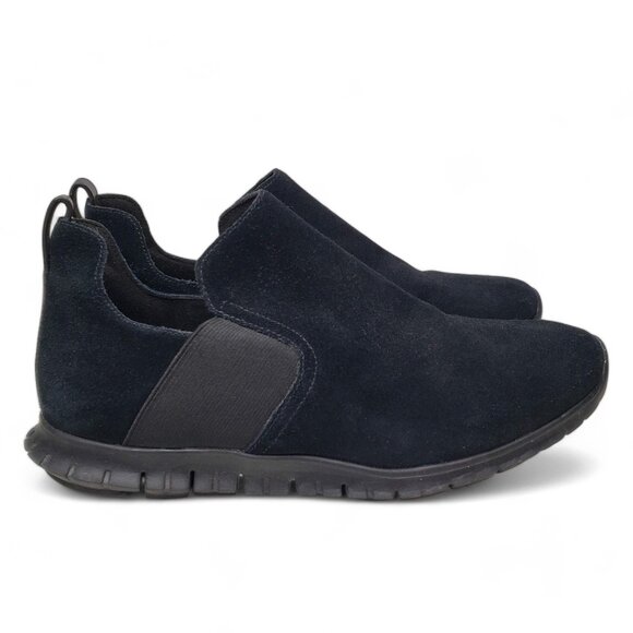 Cole Haan ZeroGrand Slip On Sneakers Women’s All Blackout Suede Flexible Run 6.5 - Picture 5 of 7